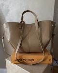 Torba shopper damska średnia skórzana shopperka POLA | camel