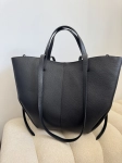 Torba shopper damska duża skórzana shopperka POLA  | czarna